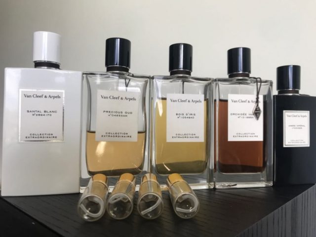 imusau.lt | listing Van Cleef & Arpels Santal Blanc, Precious oud, Bois d'Iris, Orchidee Vanille, Ambre Imperial